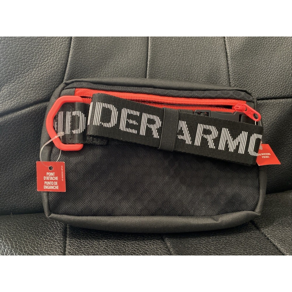 Under Armour Unisex Essential Waist Bag Crossbody Red Pink OSFM New With Tag